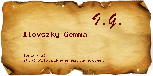 Ilovszky Gemma névjegykártya